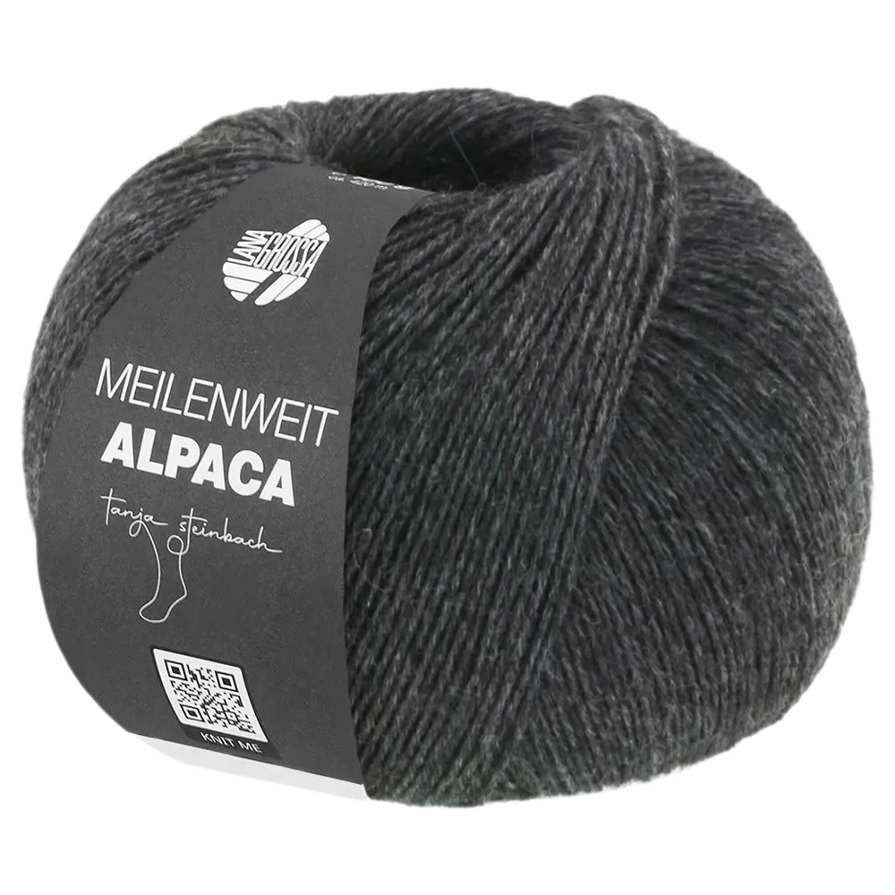 #Farbe_Lana Grossa Meilenweit 100 Alpaca | 2015 Anthrazit