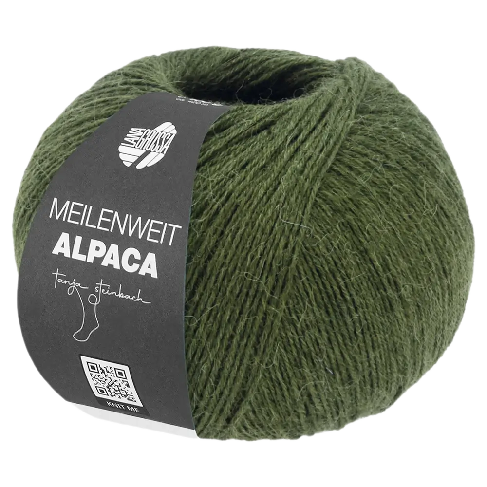 #Farbe_Lana Grossa Meilenweit 100 Alpaca | 2017 Dunkeloliv