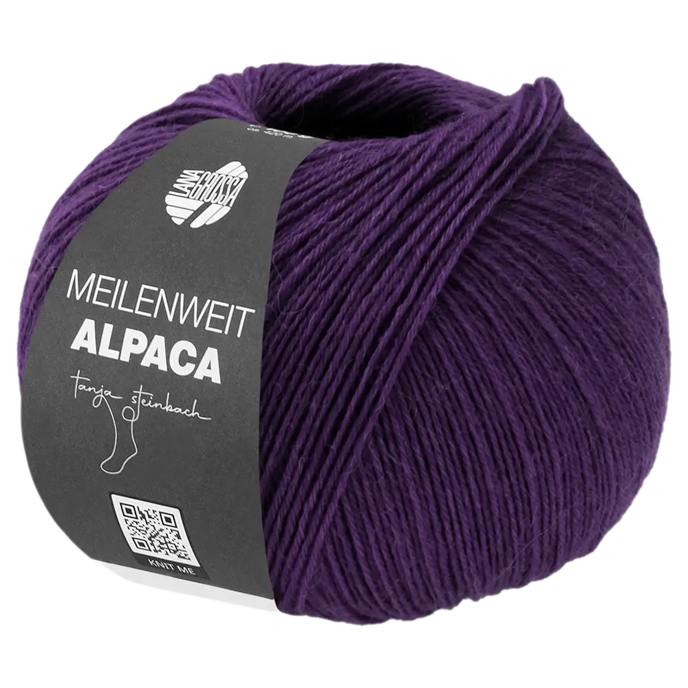 #Farbe_Lana Grossa Meilenweit 100 Alpaca | 2021 Dunkelviolett
