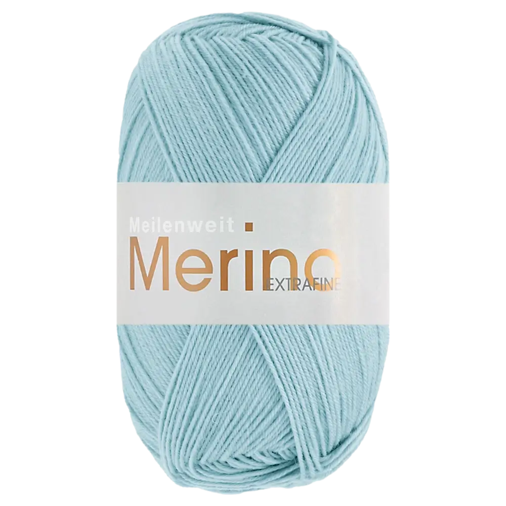 #Farbe_Lana Grossa Meilenweit 100 Merino Extrafine Uni | 2460 Eisblau