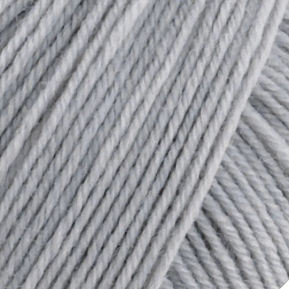 #Farbe_Lana Grossa Meilenweit 100 Merino Extrafine Uni | 2464 Hellgrau