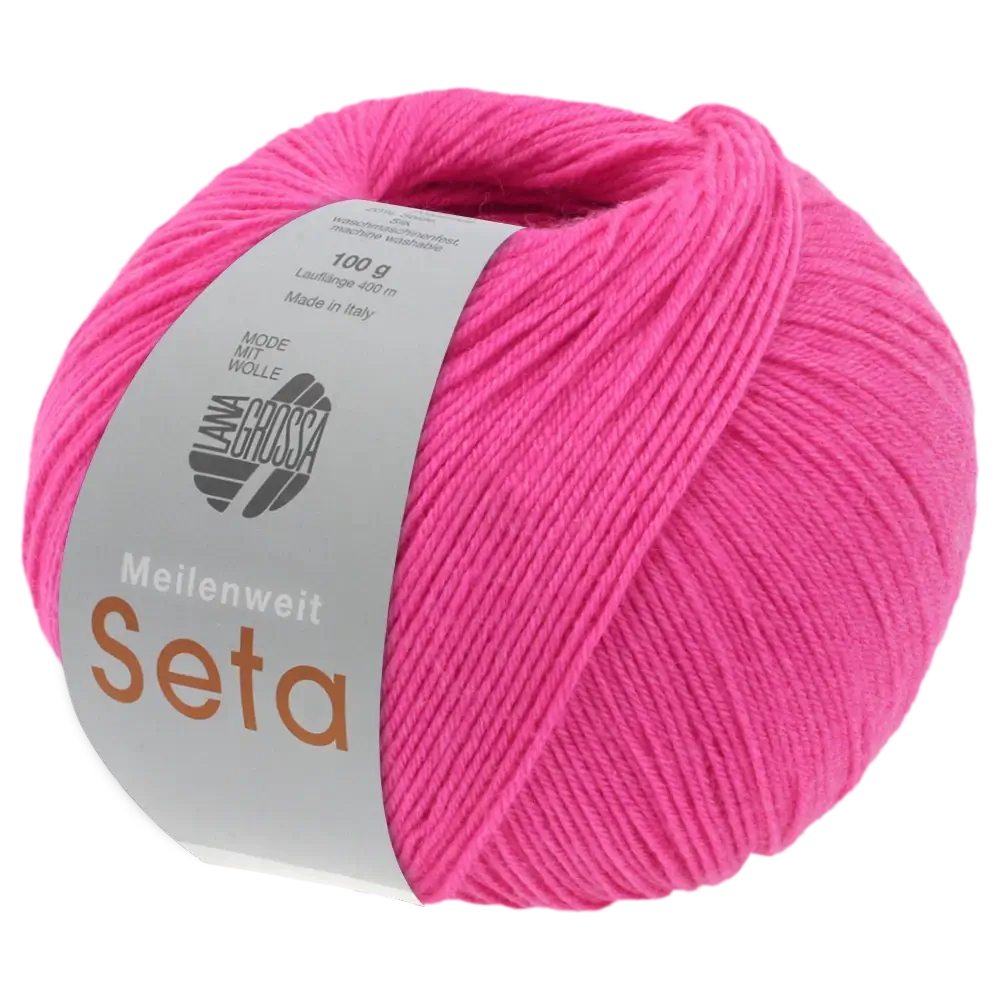 #Farbe_Lana Grossa Meilenweit 100 Seta | 37 Pink