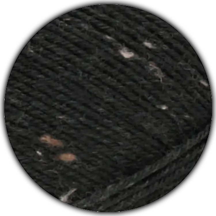 #Farbe_Lana Grossa Meilenweit 100 Tweed | 126 Schwarz