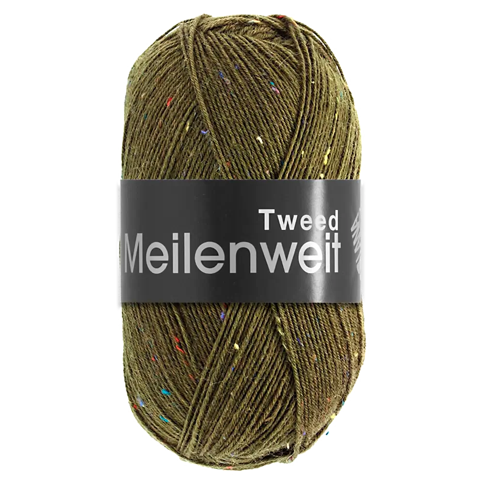 #Farbe_Lana Grossa Meilenweit 100 Tweed | 168 Lodengrün