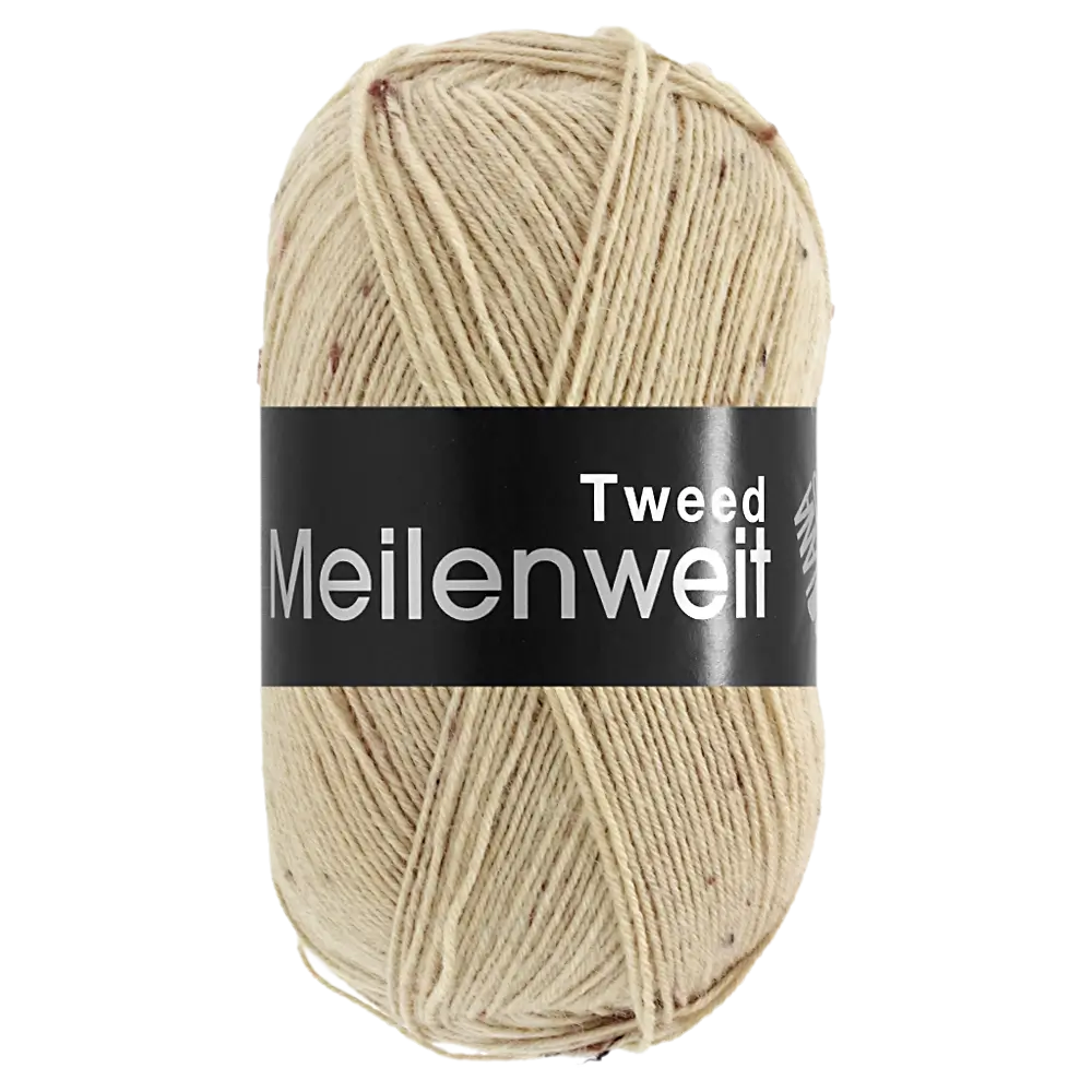 #Farbe_Lana Grossa Meilenweit 100 Tweed | 178 Beige meliert