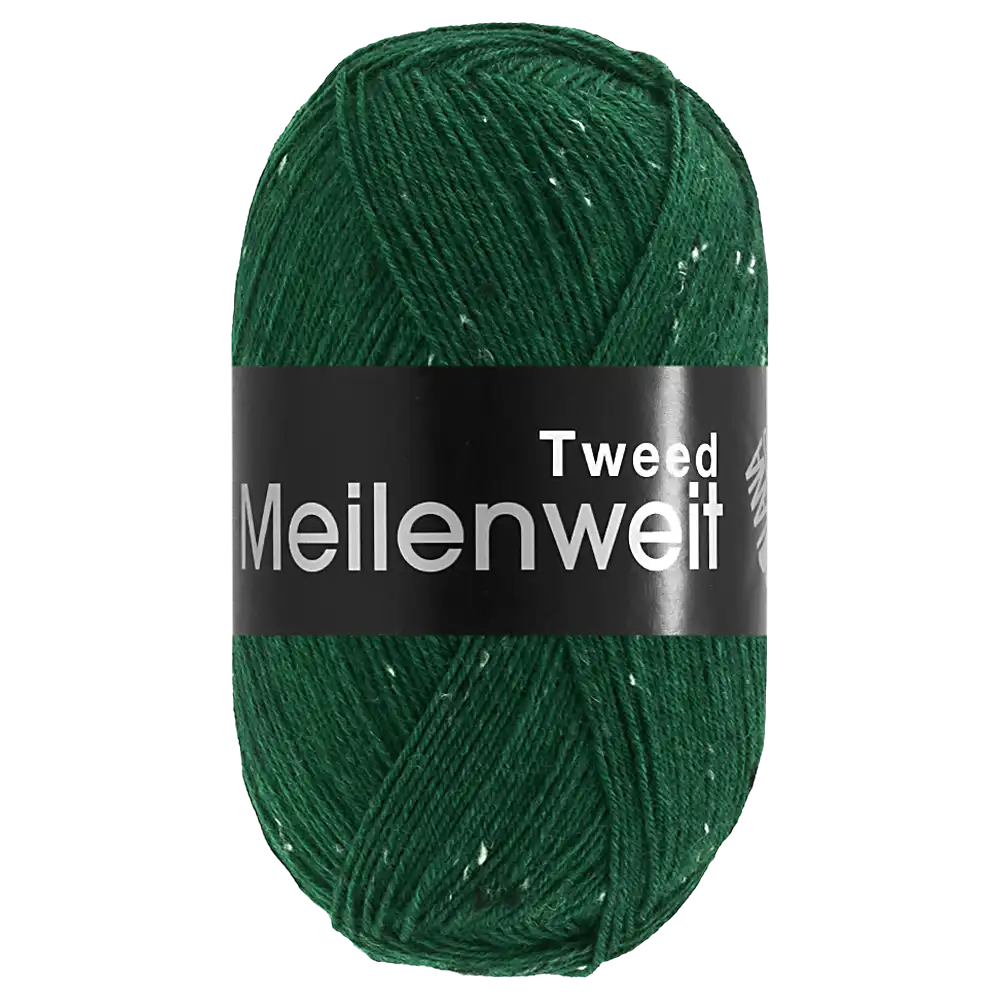 #Farbe_Lana Grossa Meilenweit 100 Tweed | 183 Flaschengrün