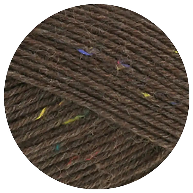#Farbe_Lana Grossa Meilenweit 100 Tweed | 184 Dunkelbraun