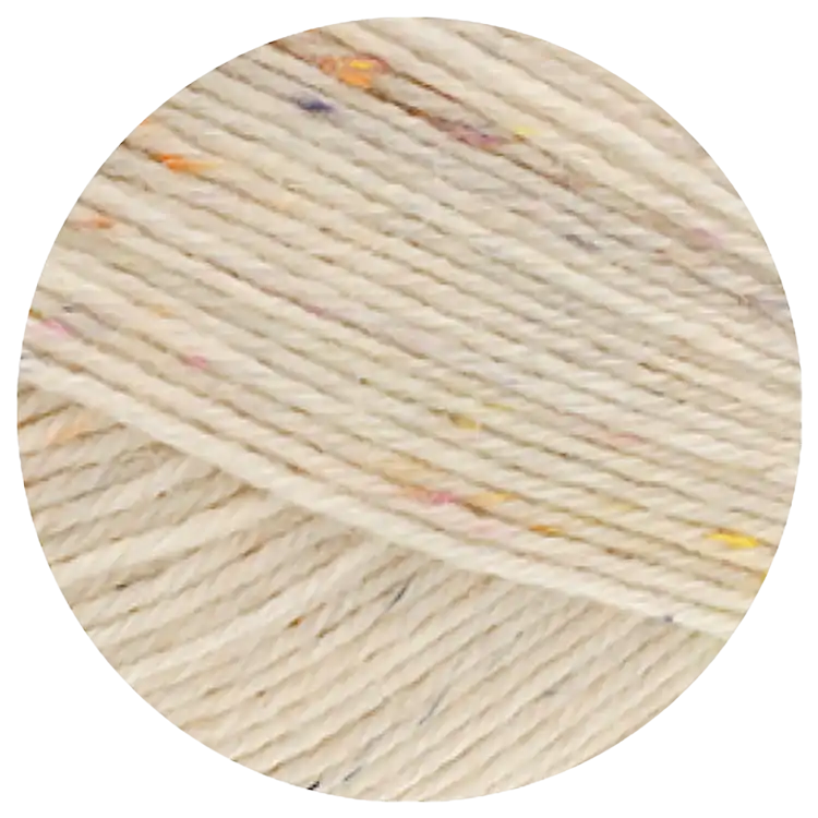 #Farbe_Lana Grossa Meilenweit 100 Tweed | 185 Creme meliert