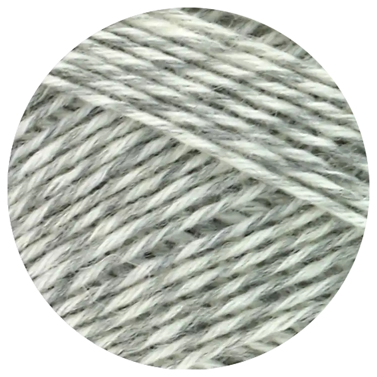 #Farbe_Lana Grossa Meilenweit 6-fach | 8501 WeißGrau