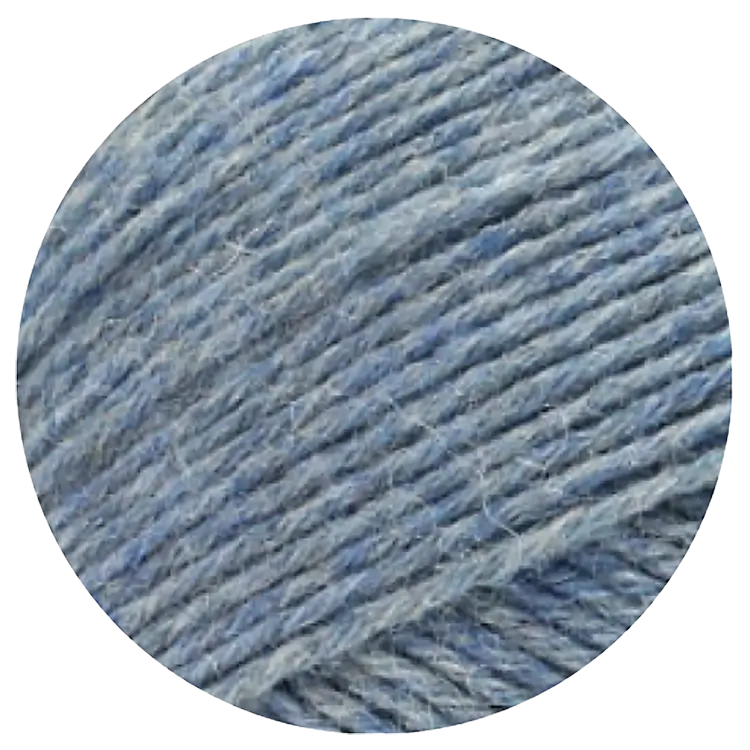 #Farbe_Lana Grossa Meilenweit 6-fach | 9226 Graublau meliert