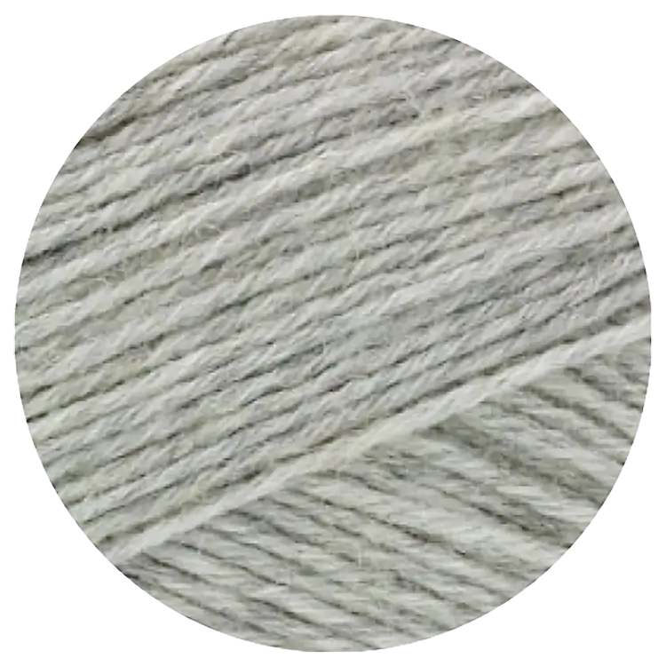 #Farbe_Lana Grossa Meilenweit 6-fach | 9244 Hellgrau meliert