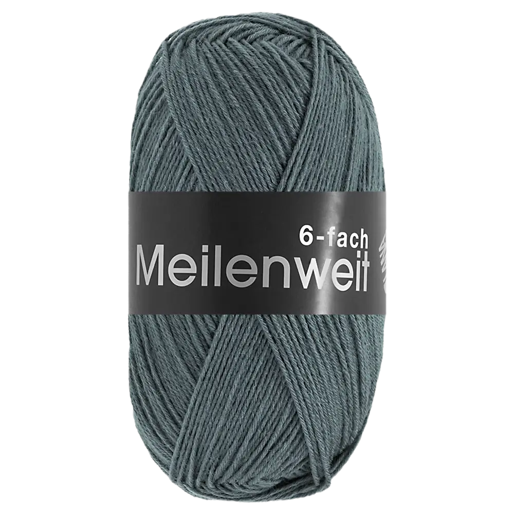 #Farbe_Lana Grossa Meilenweit 6-fach | 9249 Schiefergrün