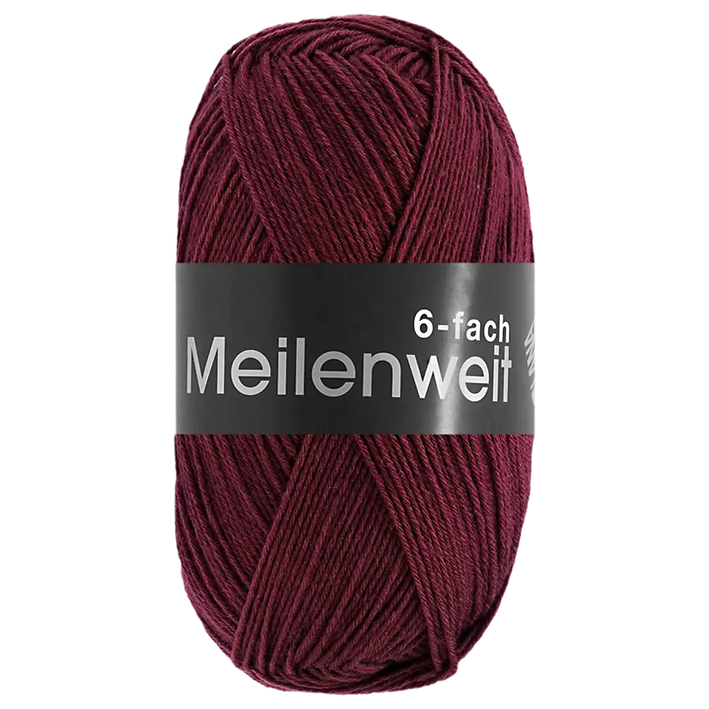#Farbe_Lana Grossa Meilenweit 6-fach | 9680 Bordeaux