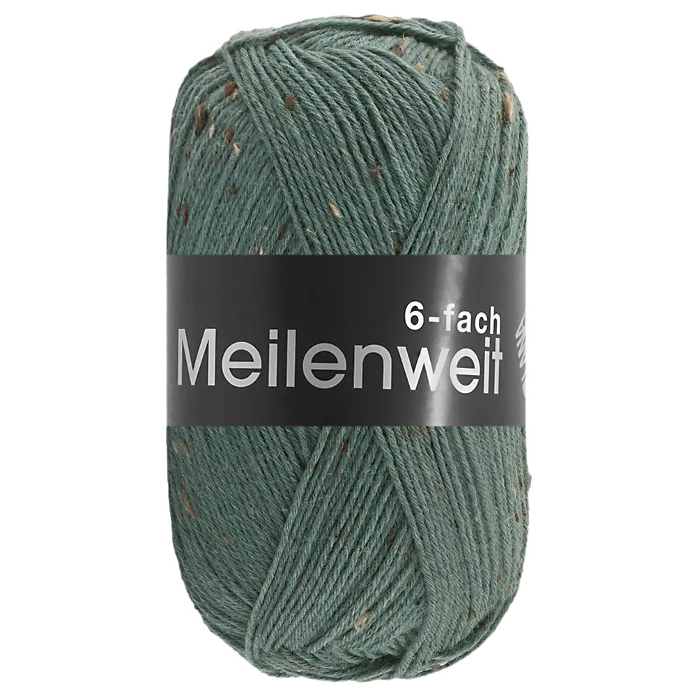 #Farbe_Lana Grossa Meilenweit 6-fach | 9686 Graugrün