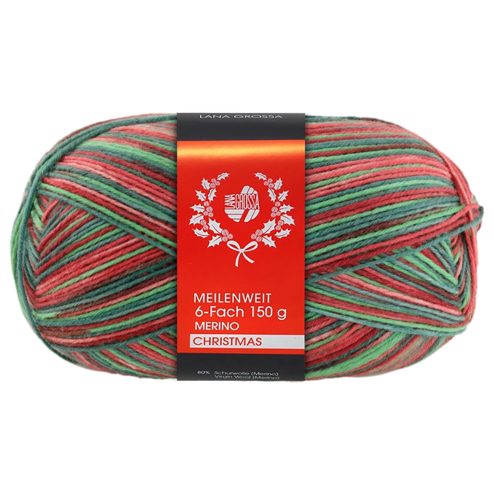 #Farbe_Lana Grossa Meilenweit 150 Merino Christmas | 0621