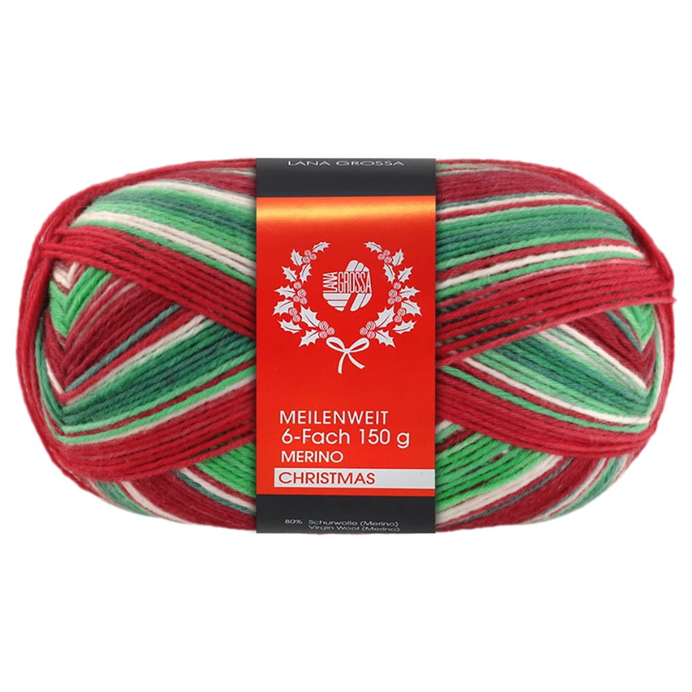 #Farbe_Lana Grossa Meilenweit 150 Merino Christmas | 0623