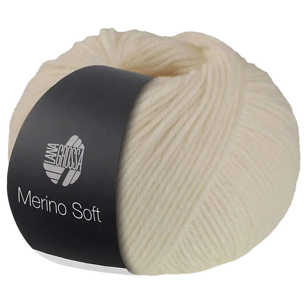 #Farbe_Lana Grossa Merino Soft | 01 Ecru