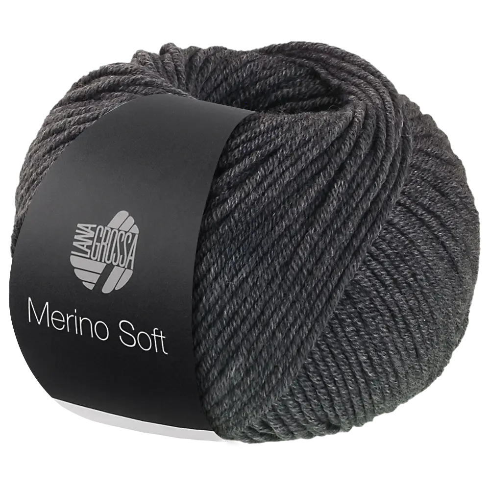 #Farbe_Lana Grossa Merino Soft | 10 Dunkelgrau
