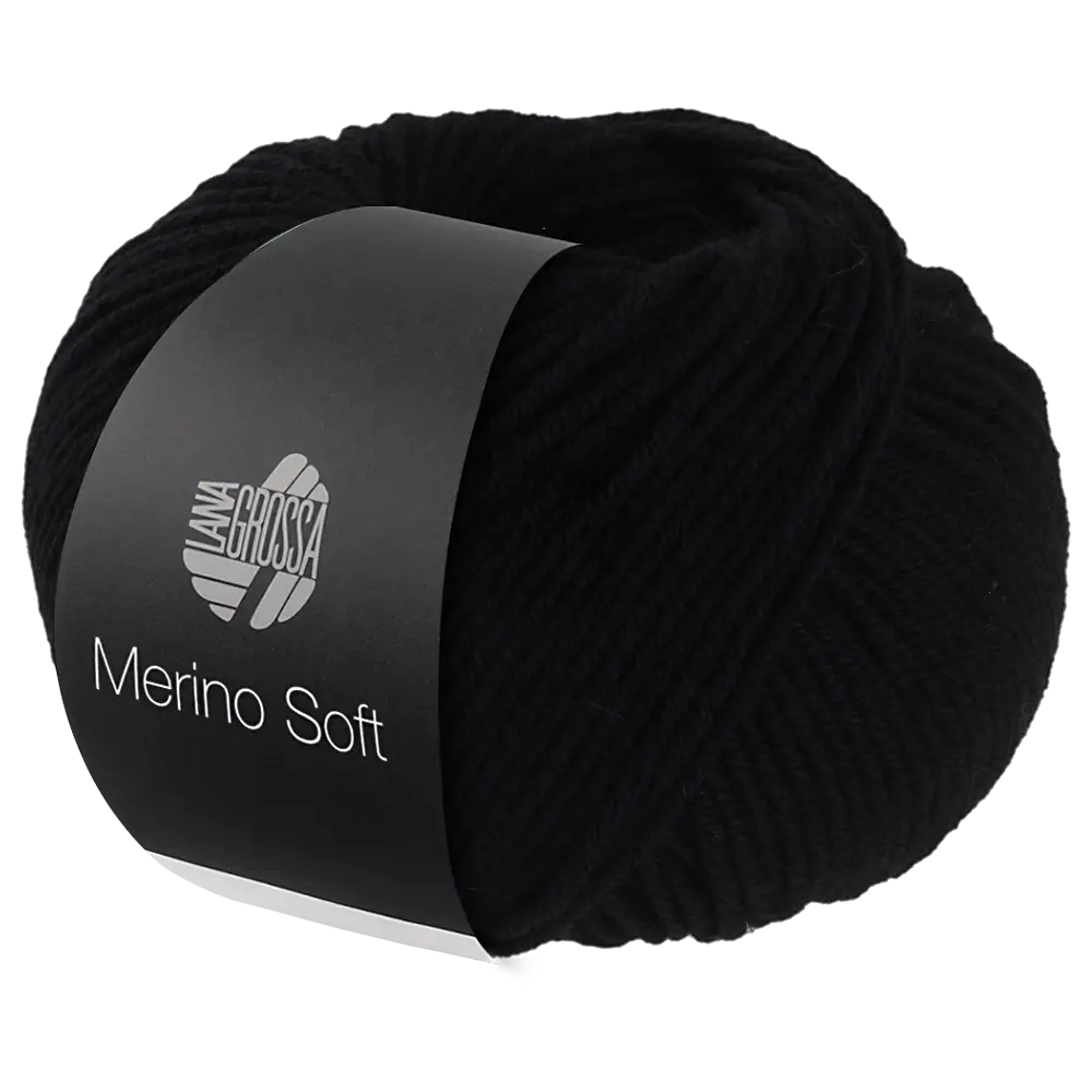 #Farbe_Lana Grossa Merino Soft | 20 Schwarz