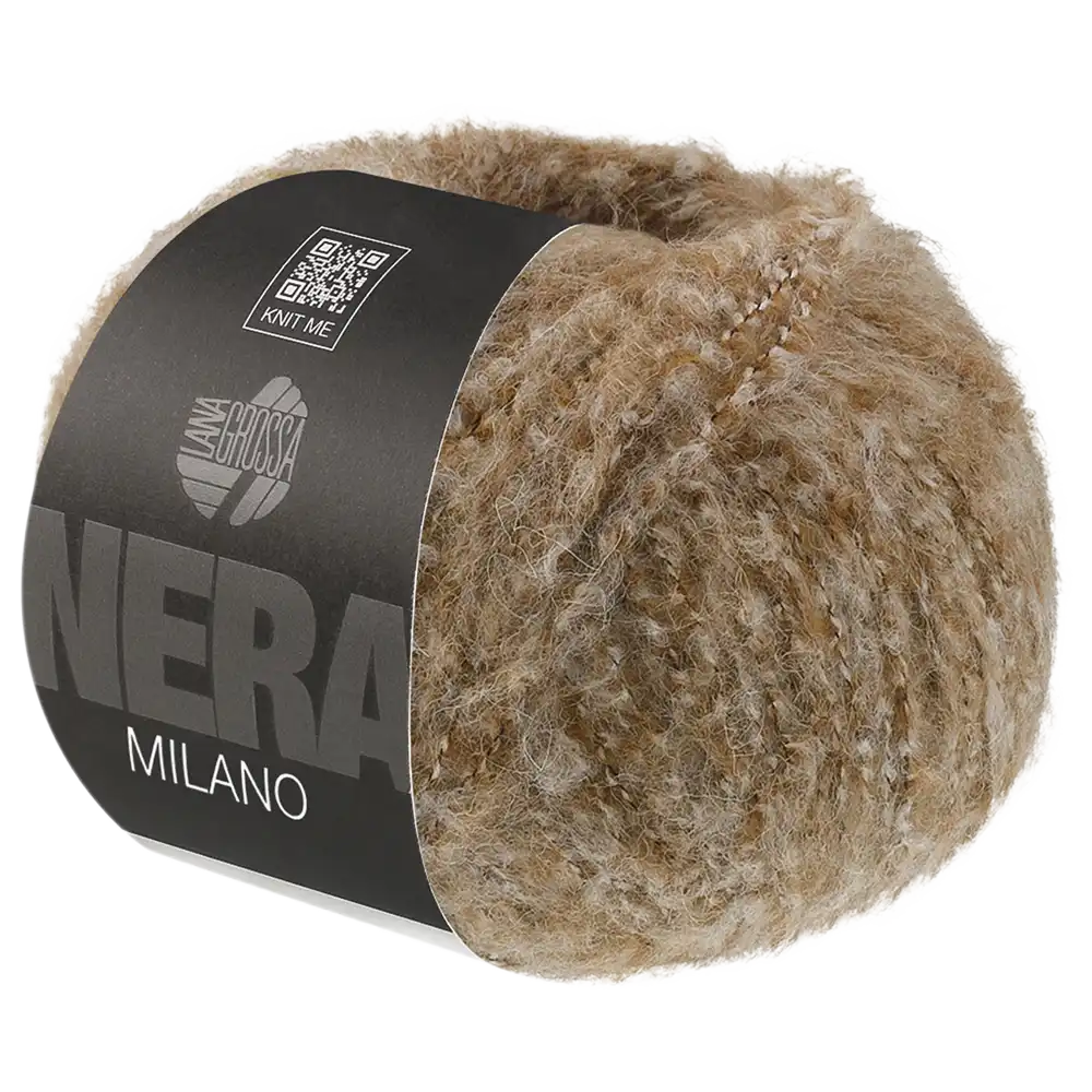 #Farbe_Lana Grossa Milano | 09 Hellbraun meliert