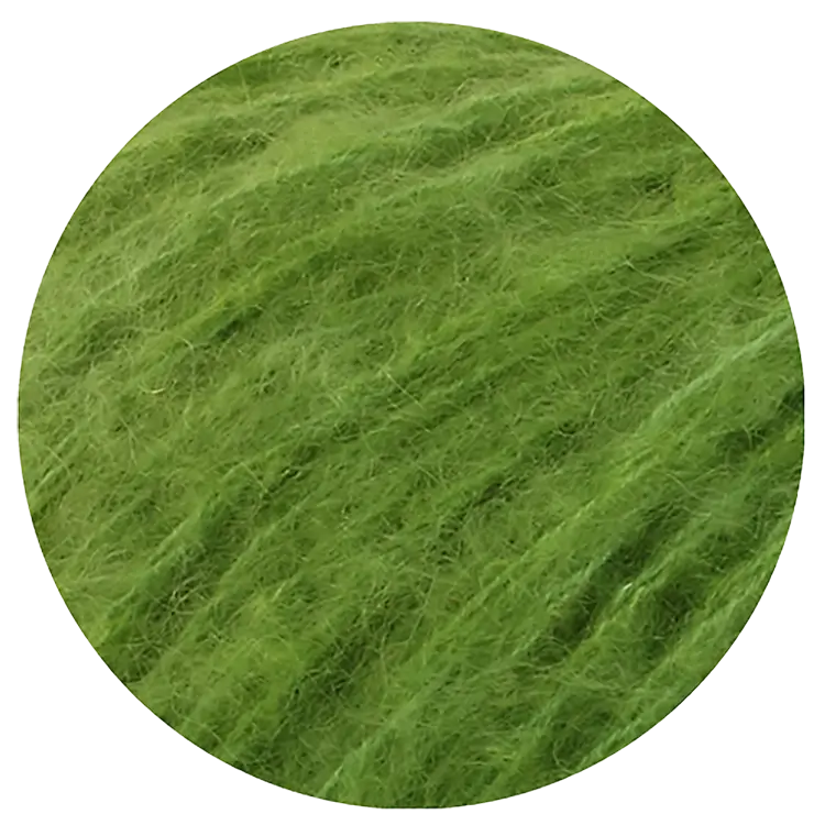 #Farbe_Lana Grossa Mohair di Gio | 12 Frühlingsgrün