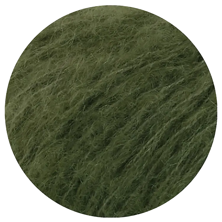 #Farbe_Lana Grossa Mohair di Gio | 14 Farngrün