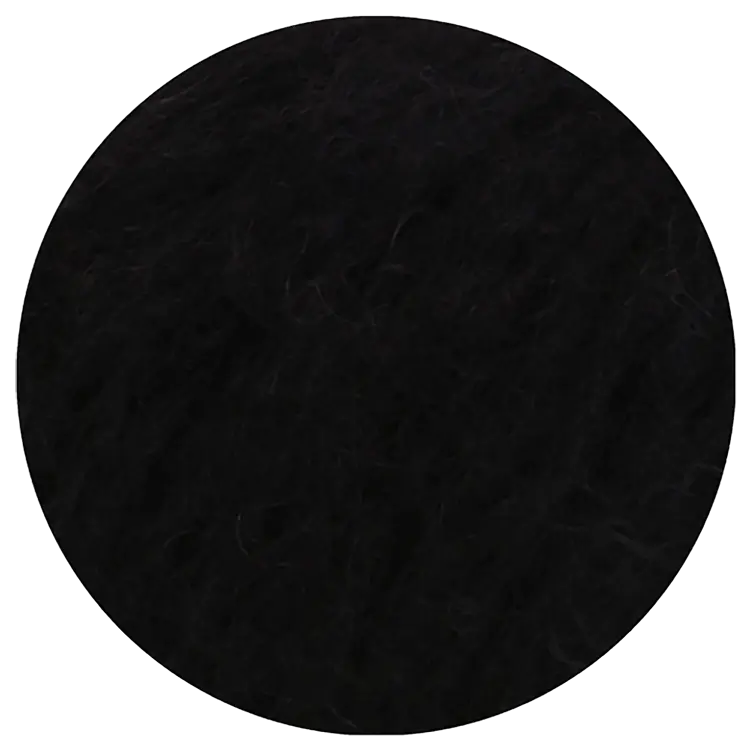 #Farbe_Lana Grossa Mohair di Gio | 16 Schwarz