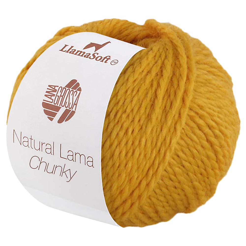 #Farbe_Lana Grossa Natural Lama Chunky | 01 Gelb