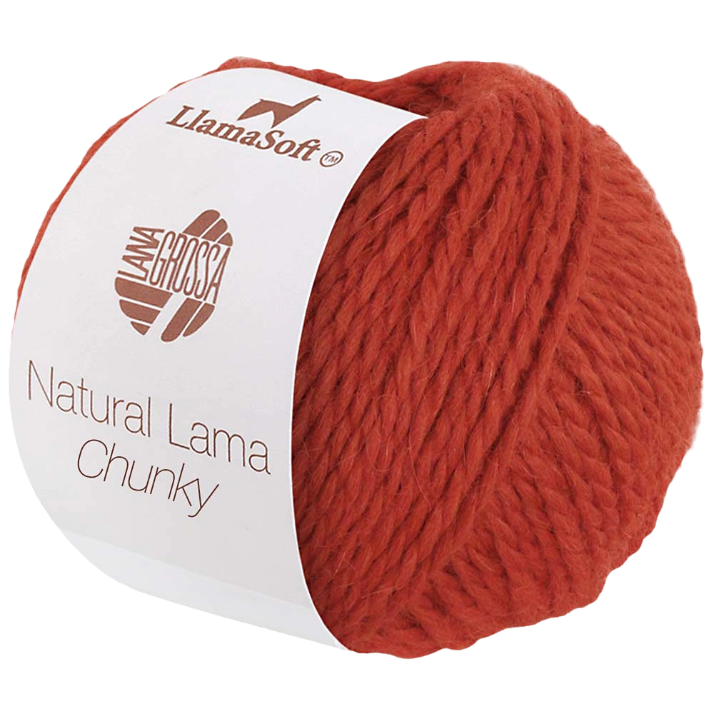 #Farbe_Lana Grossa Natural Lama Chunky | 04 Rostorange