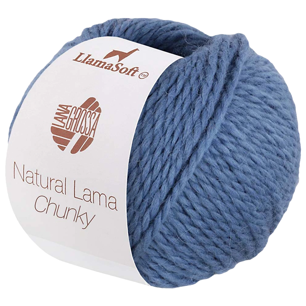 #Farbe_Lana Grossa Natural Lama Chunky | 05 Taubenblau