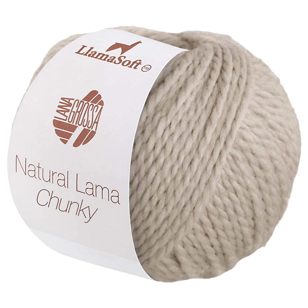 #Farbe_Lana Grossa Natural Lama Chunky | 12 Graubeige