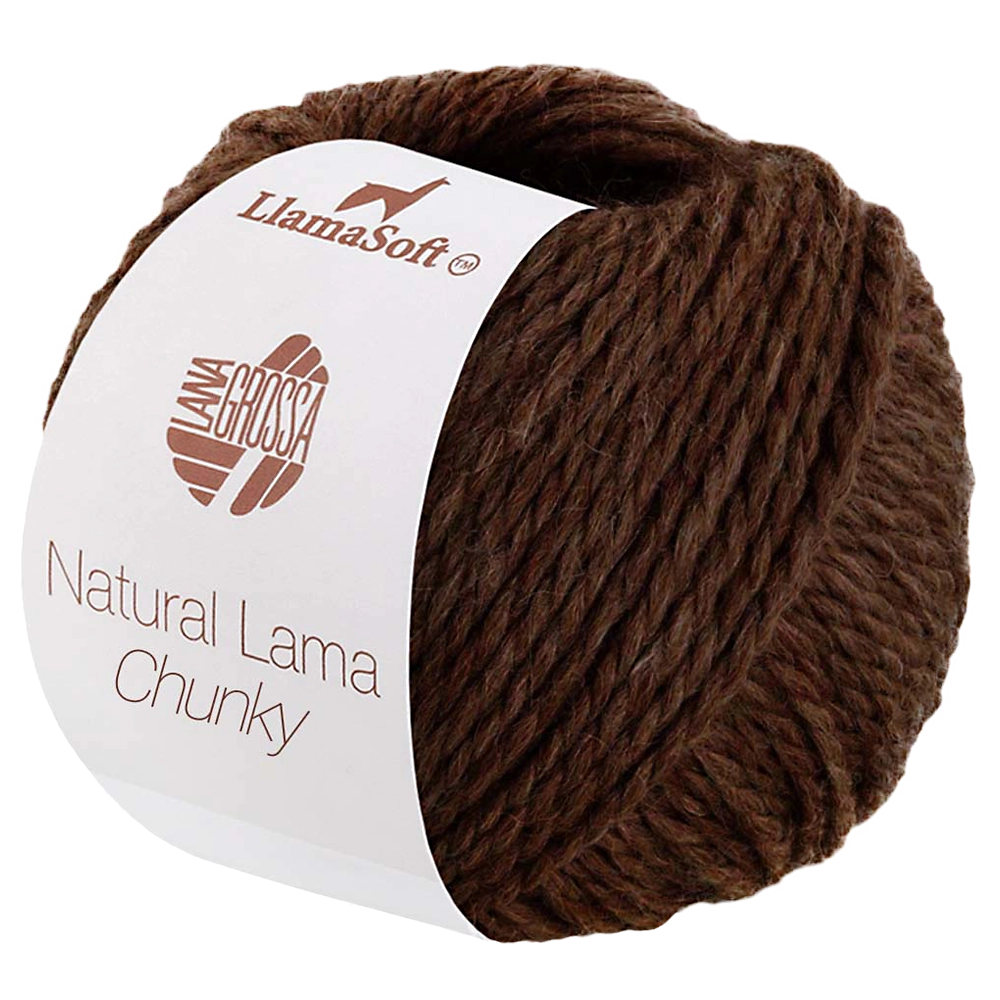 #Farbe_Lana Grossa Natural Lama Chunky | 13 Schokobraun