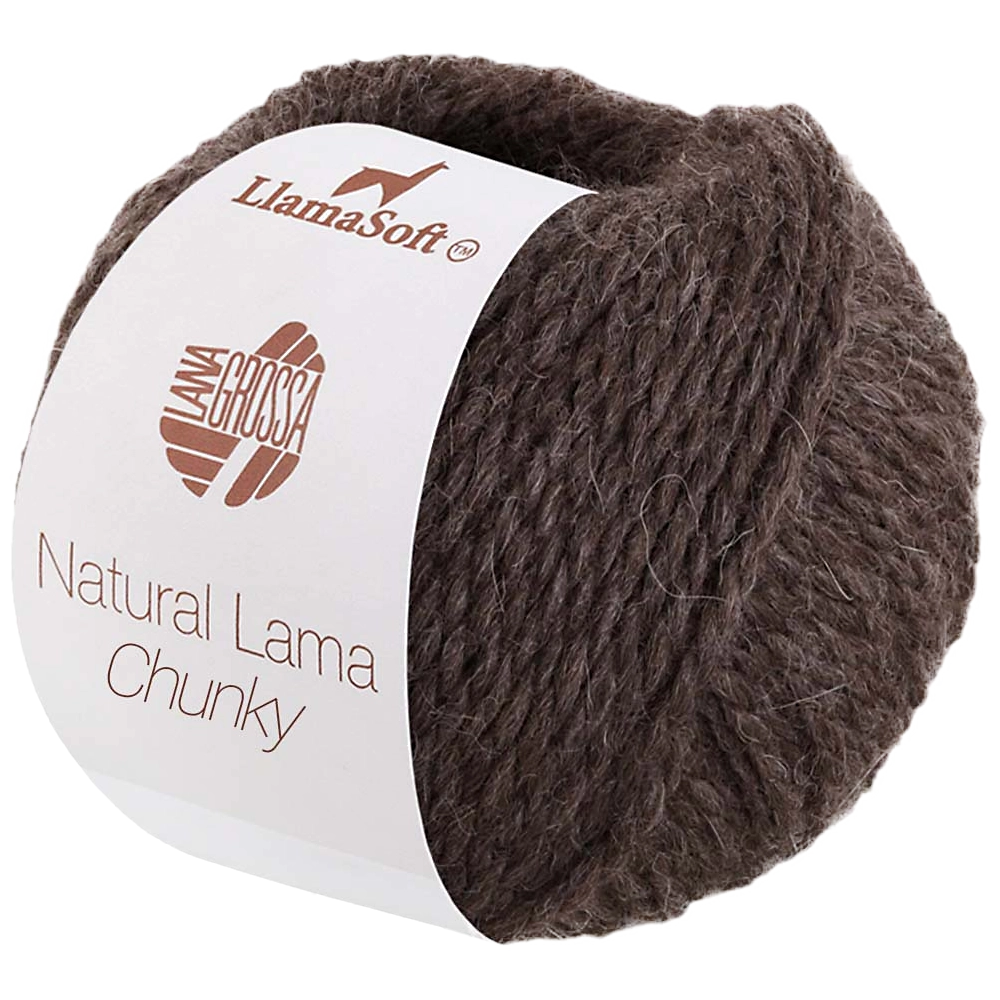 #Farbe_Lana Grossa Natural Lama Chunky | 14 Graubraun