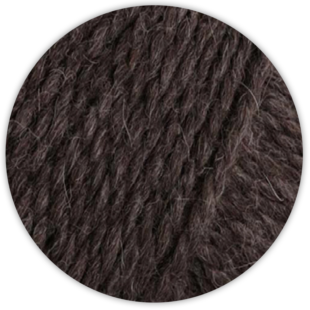 #Farbe_Lana Grossa Natural Lama Chunky | 15 Schwarzbraun