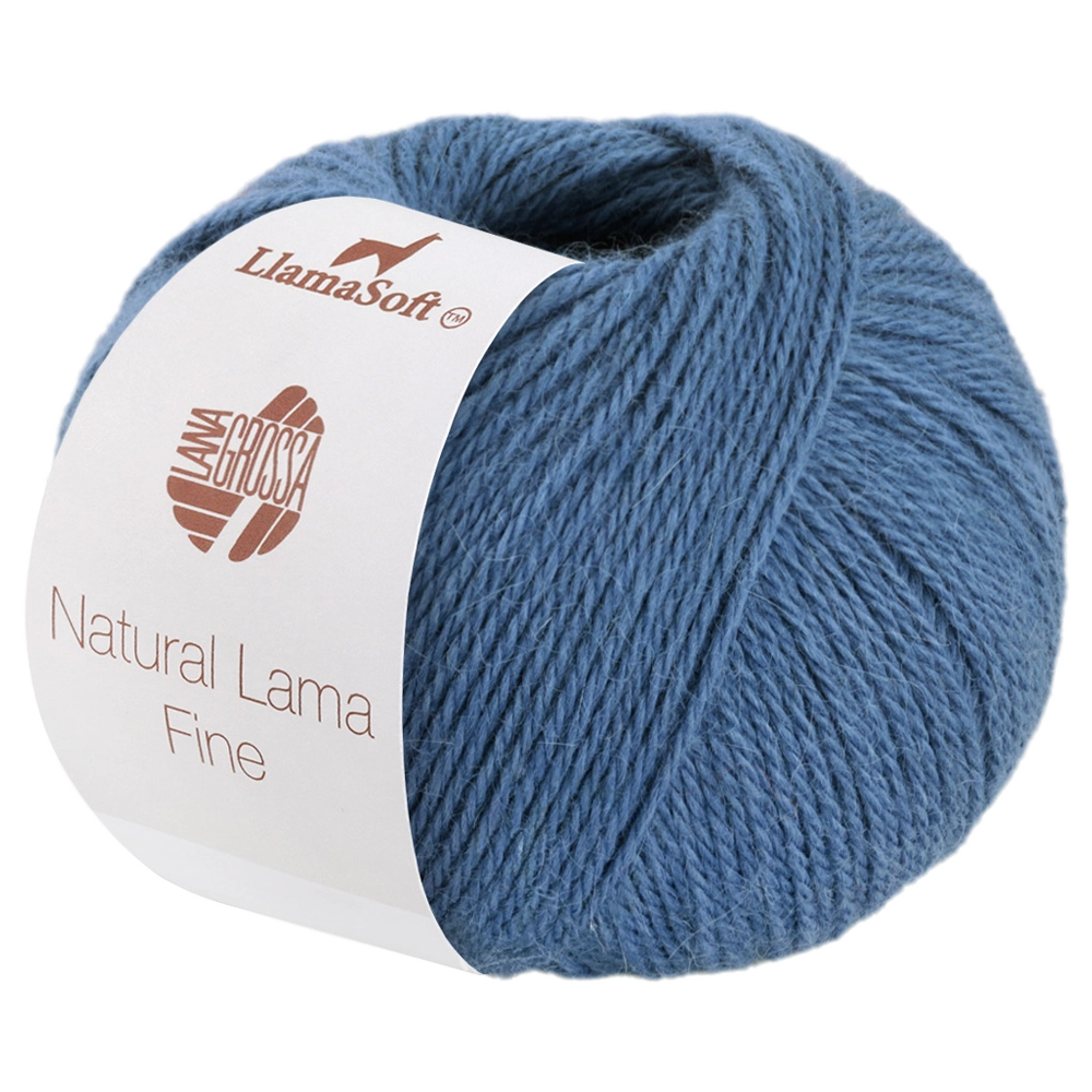 #Farbe_Lana Grossa Natural Lama Fine | 105 Taubenblau