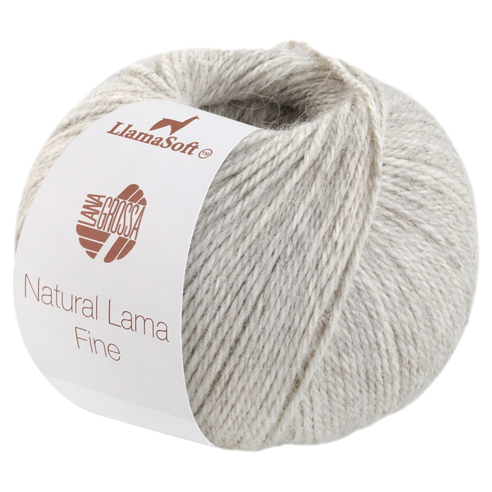 #Farbe_Lana Grossa Natural Lama Fine | 112 Graubeige