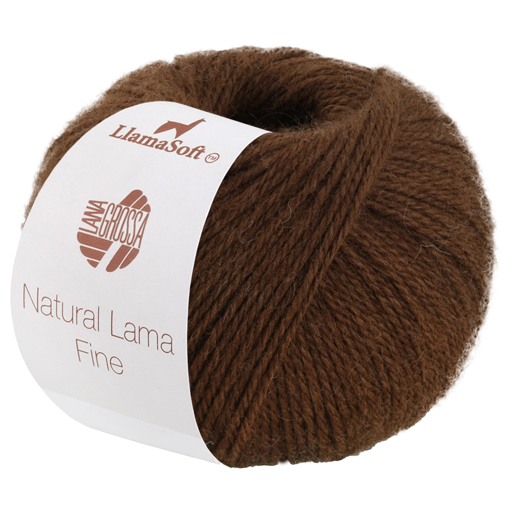 #Farbe_Lana Grossa Natural Lama Fine | 113 Schokobraun