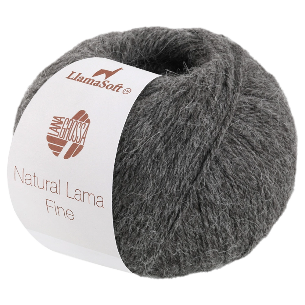 #Farbe_Lana Grossa Natural Lama Fine | 114 Graubraun