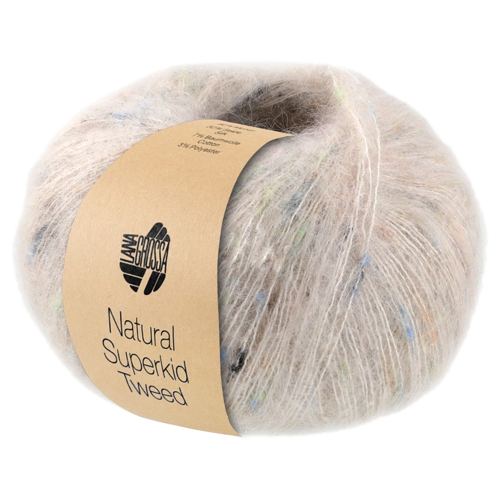 #Farbe_Lana Grossa Natural Superkid Tweed | 614 Natur