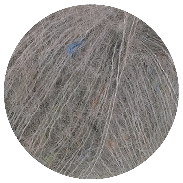 #Farbe_Lana Grossa Natural Superkid Tweed | 636 Mausgrau