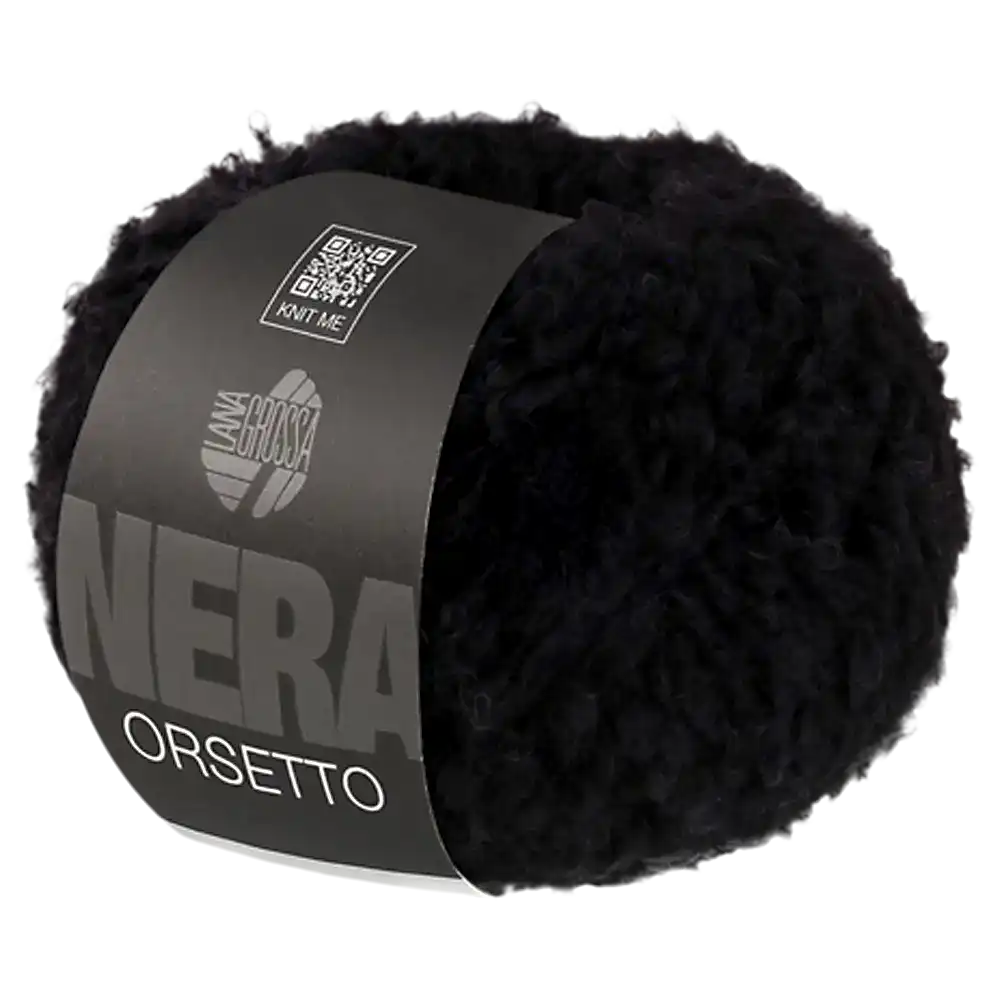 #Farbe_Lana Grossa Orsetto | 15 Schwarz