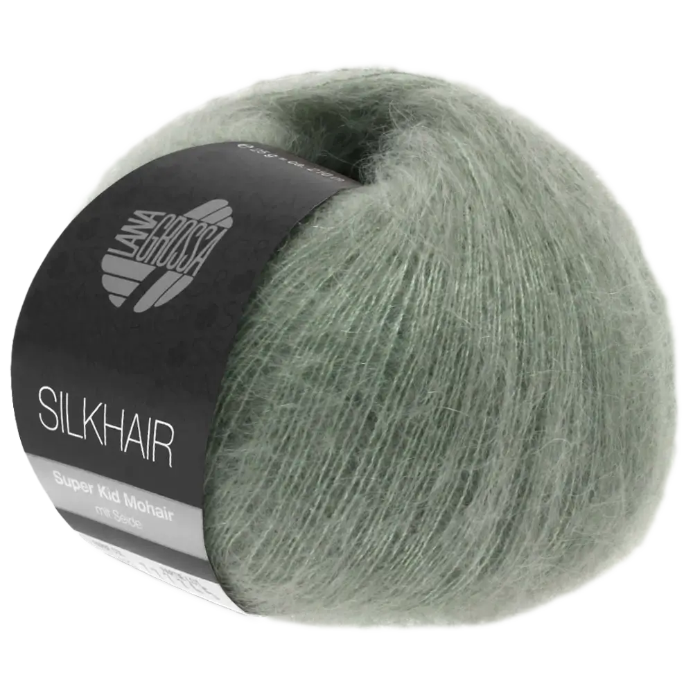 #Farbe_Lana Grossa Silkhair | 105 Graugrün