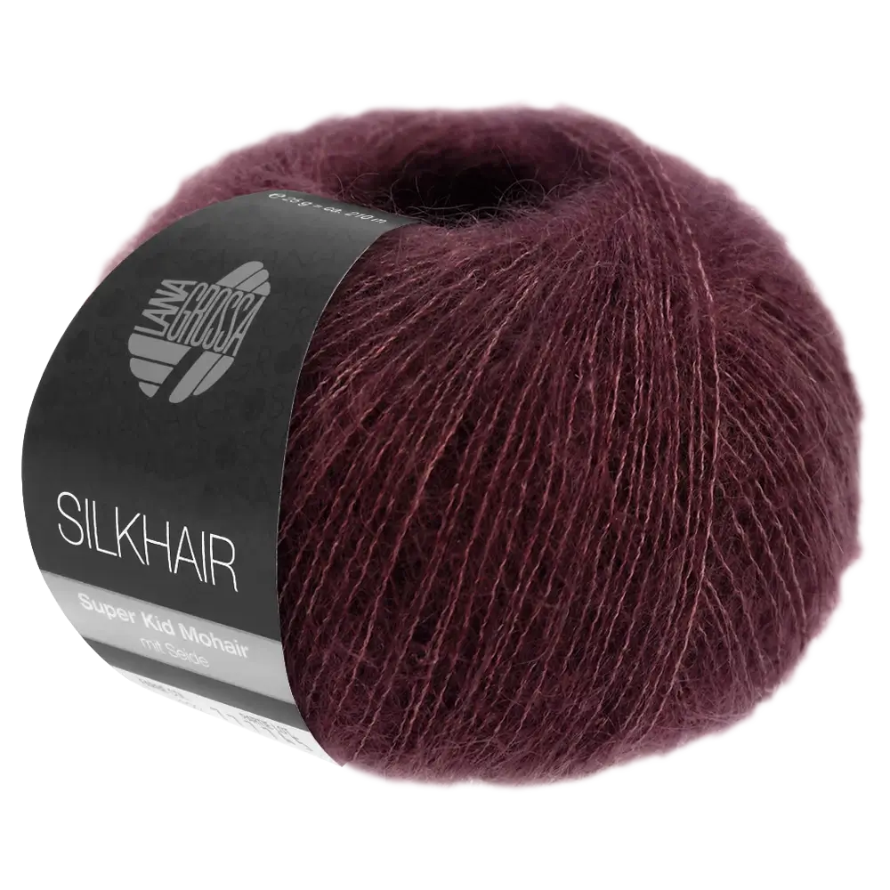 #Farbe_Lana Grossa Silkhair | 177 Dunkelrot