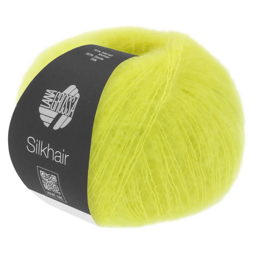 #Farbe_Lana Grossa Silkhair | 185 Grüngelb