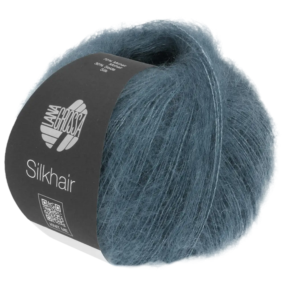 #Farbe_Lana Grossa Silkhair | 202 Rauchblau