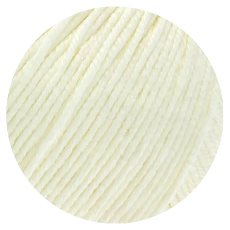 #Farbe_Lana Grossa Soft Cotton | 02 Ecru