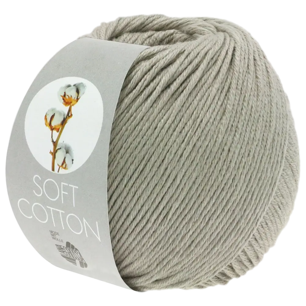 #Farbe_Lana Grossa Soft Cotton | 04 Grüngrau