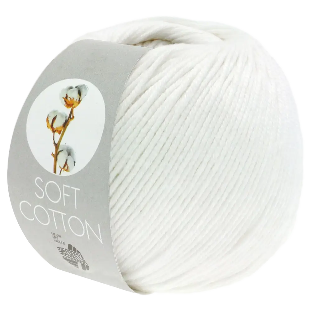 #Farbe_Lana Grossa Soft Cotton | 10 Weiß