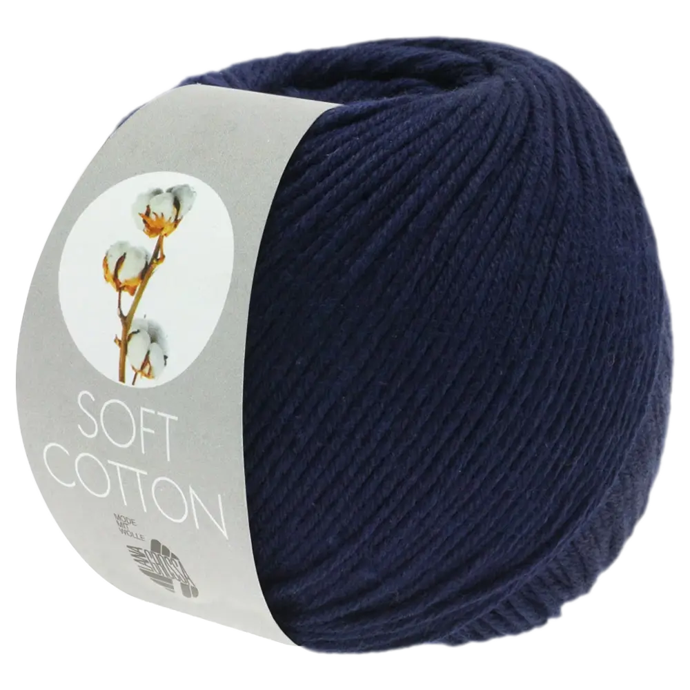 #Farbe_Lana Grossa Soft Cotton | 17 Nachtblau