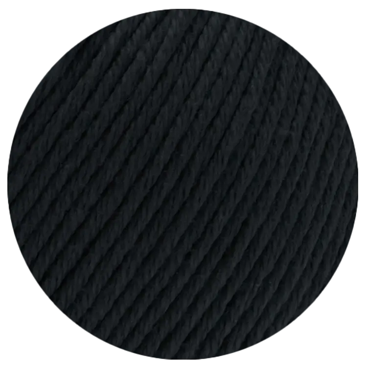 #Farbe_Lana Grossa Soft Cotton | 34 Schwarz